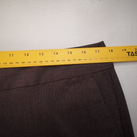 Anne Taylor Factory Ladies Size 12 Dark Rose Slight Flare Dress Pants - Picture 10 of 12